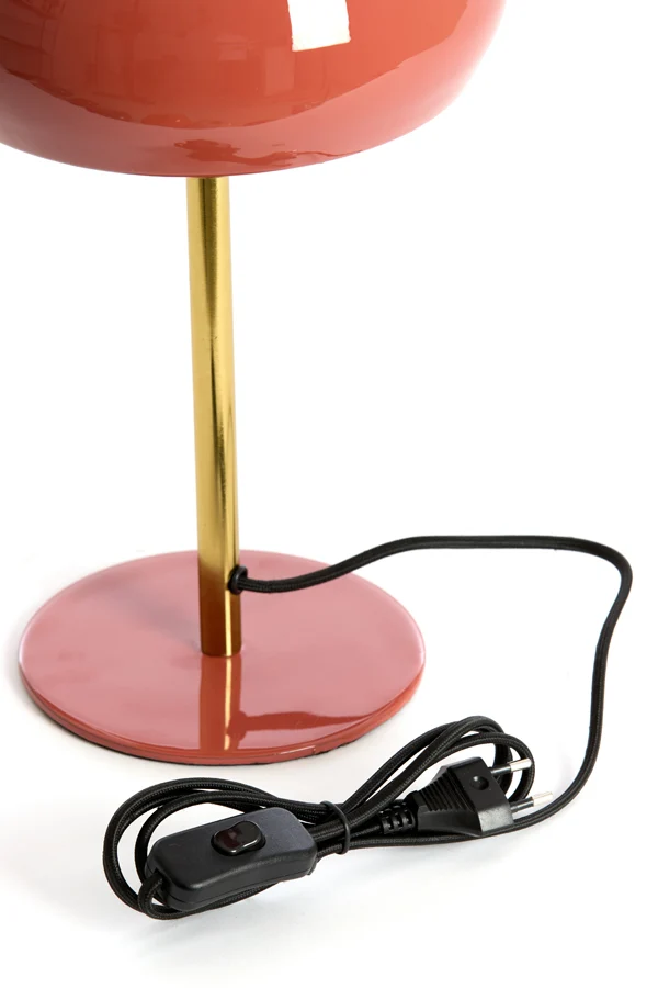 Table lamp 22x34 cm SURIN shiny coral+gold