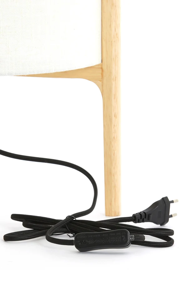 Table lamp 22x33 cm LITTO natural+linen white