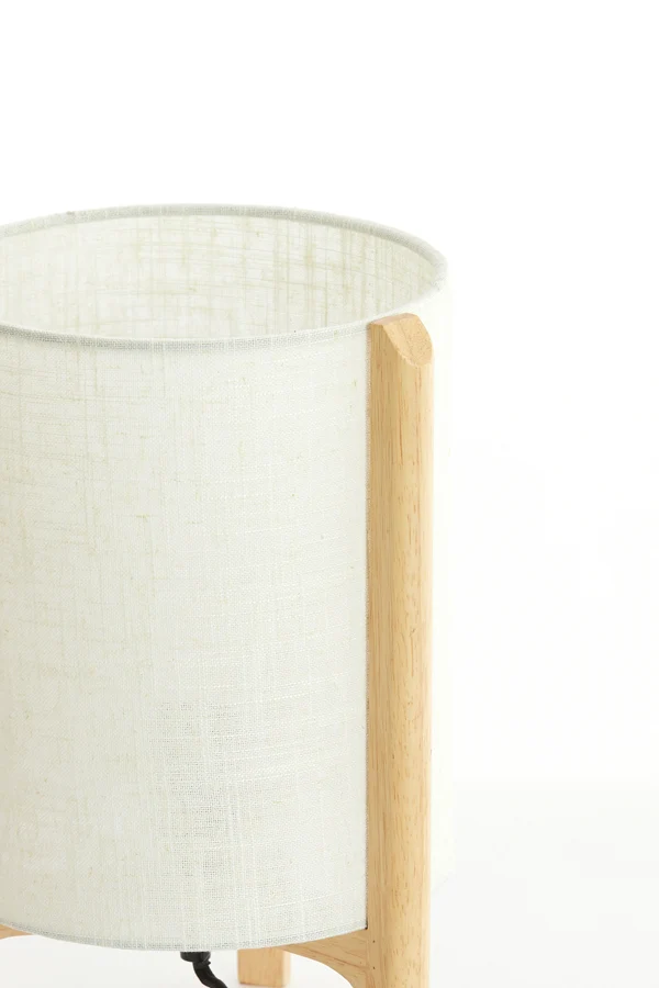 Table lamp 22x33 cm LITTO natural+linen white