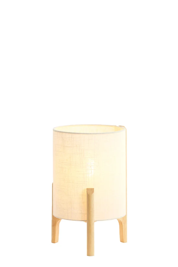 Table lamp 22x33 cm LITTO natural+linen white
