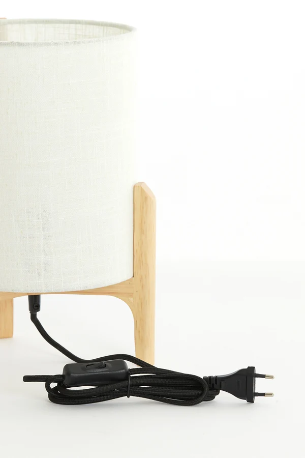 Table lamp 22x33 cm LITTO natural+linen white