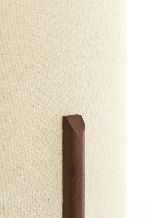 Table lamp 22x33 cm LITTO dark brown+linen natural