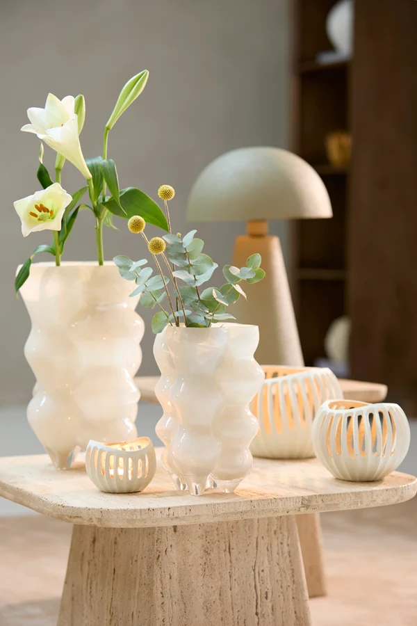Tealight 10x8 cm CHALCO cream+gold
