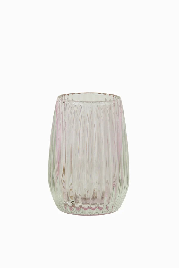 Tealight 10x14 cm AIMEE glass lilac