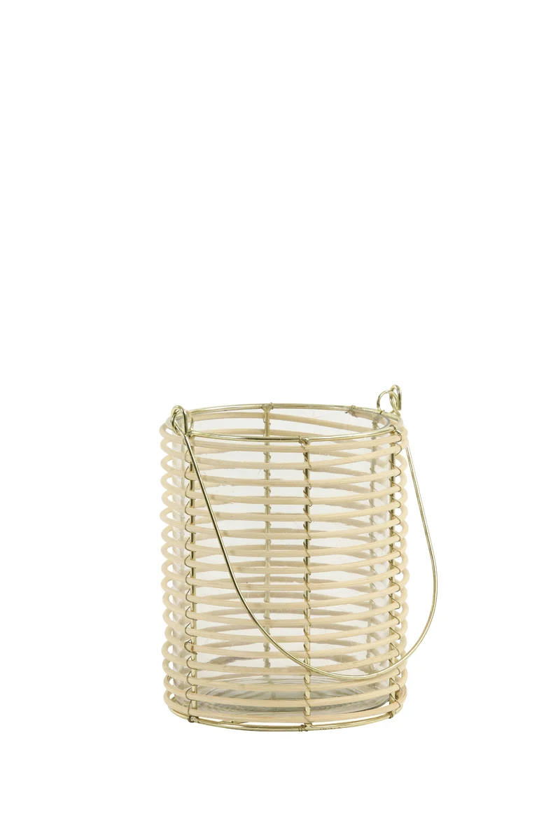 Tealight 10x13 cm OSANA rattan natural