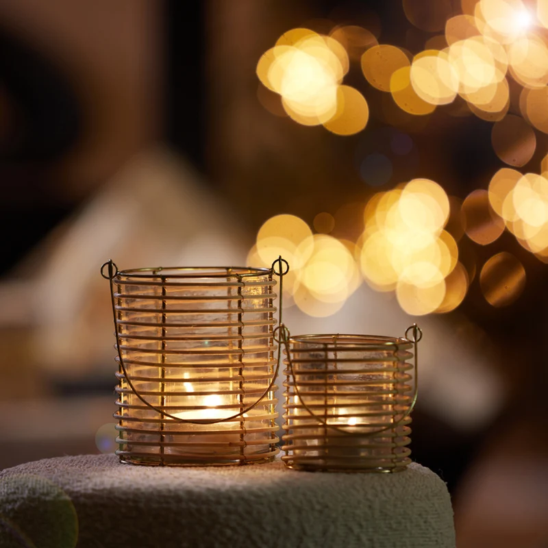 Tealight 10x13 cm OSANA rattan natural