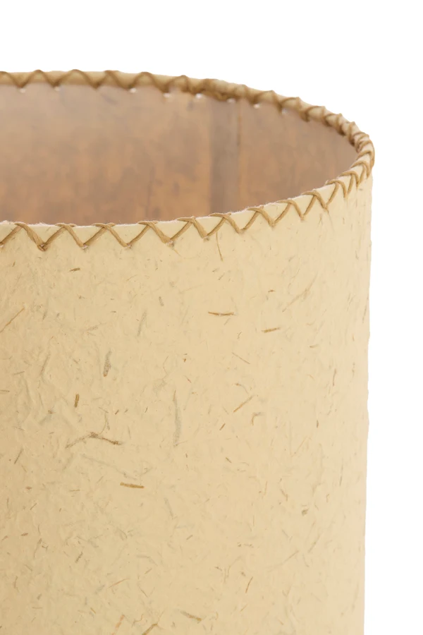 Table lamp 30,5x46 cm TIO paper beige+rattan dark brown