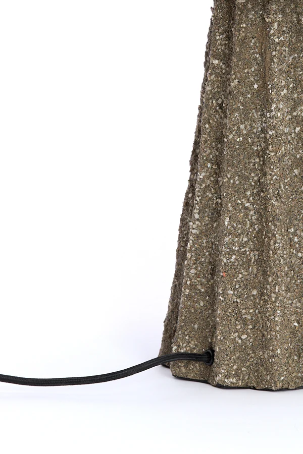 Table lamp 29x37 cm CHRISTIO texture dark grey