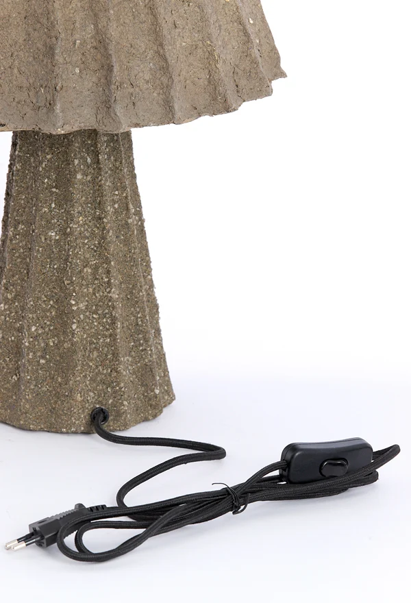Table lamp 29x37 cm CHRISTIO texture dark grey