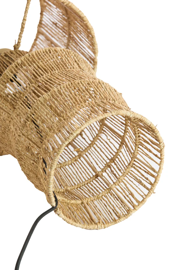 Table lamp 28x56 cm TIDEA jute natural