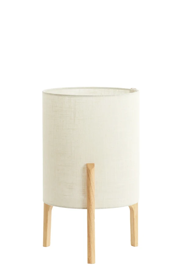 Table lamp 28x44 cm LITTO natural+linen white