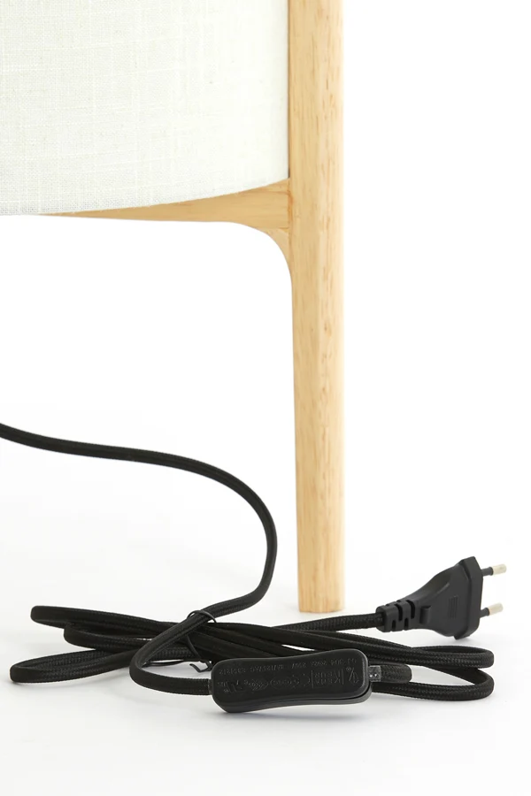 Table lamp 28x44 cm LITTO natural+linen white