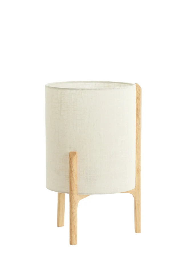 Table lamp 28x44 cm LITTO natural+linen white