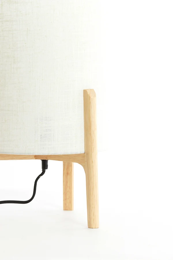 Table lamp 28x44 cm LITTO natural+linen white