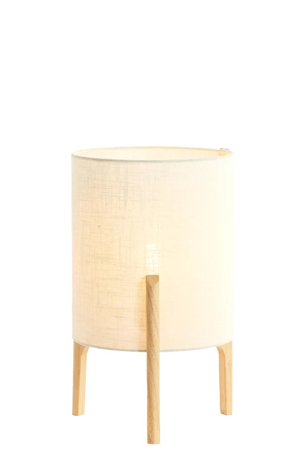 Table lamp 28x44 cm LITTO natural+linen white