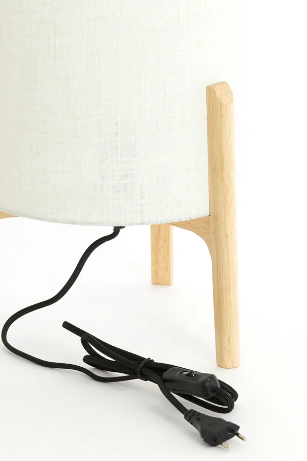 Table lamp 28x44 cm LITTO natural+linen white
