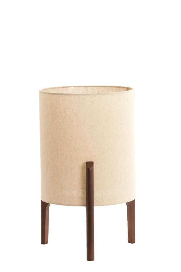 Table lamp 28x44 cm LITTO dark brown+linen natural