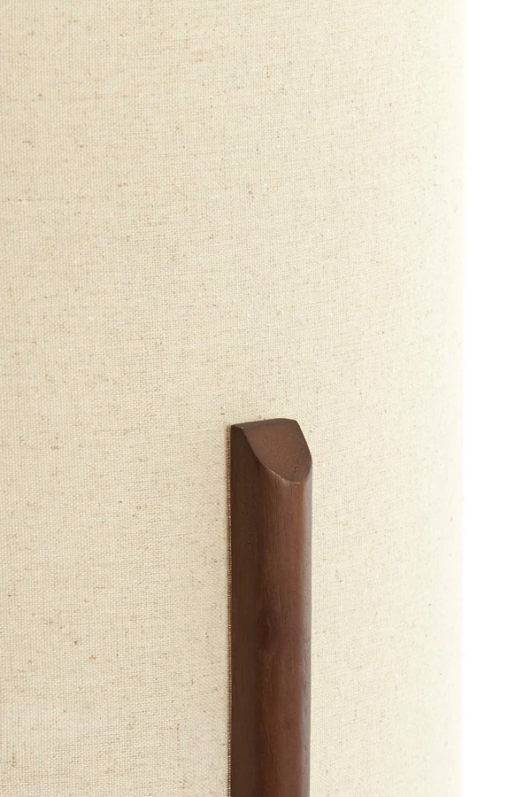 Table lamp 28x44 cm LITTO dark brown+linen natural