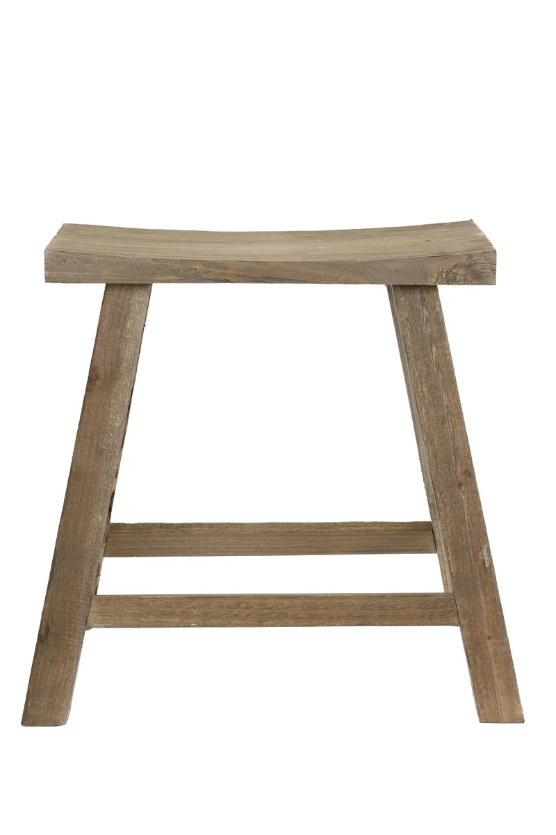 Stool 47x24x50 cm SANZA wood natural