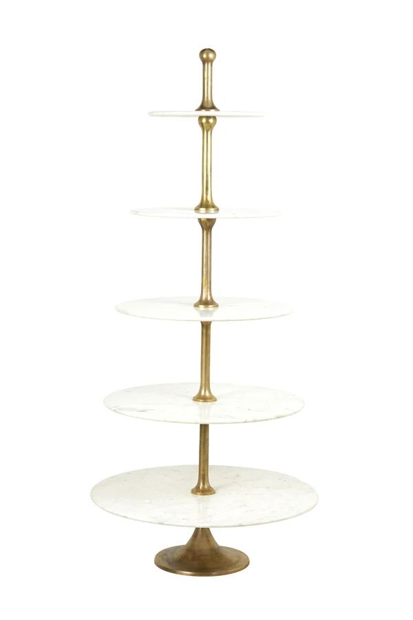 Stand 5 layers 79x175 cm VERMENTINO marble white