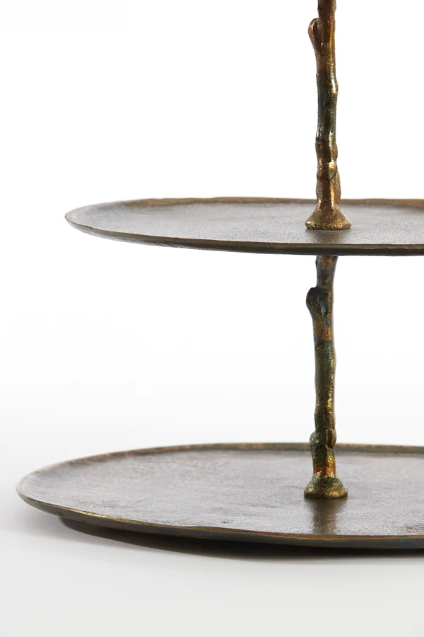 Stand 3 layers 35x31x45 cm TRESA antique bronze