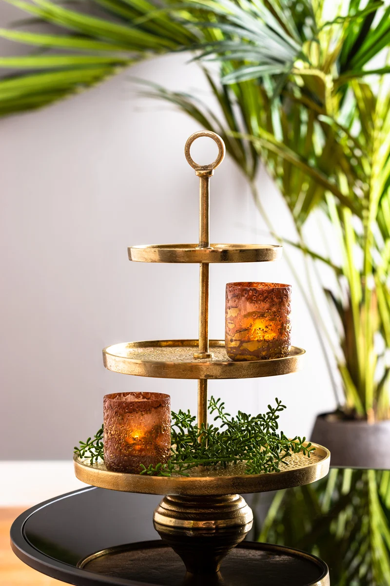 Stand 3 layers 32x48 cm LUTEK gold