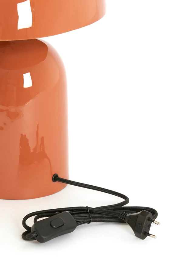 Table lamp 37x26x37 cm TODD shiny dark orange