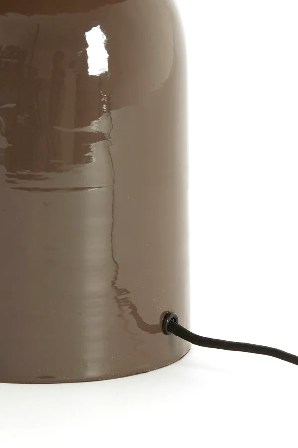 Table lamp 37x26x37 cm TODD shiny dark brown