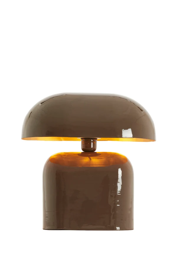 Table lamp 37x26x37 cm TODD shiny dark brown