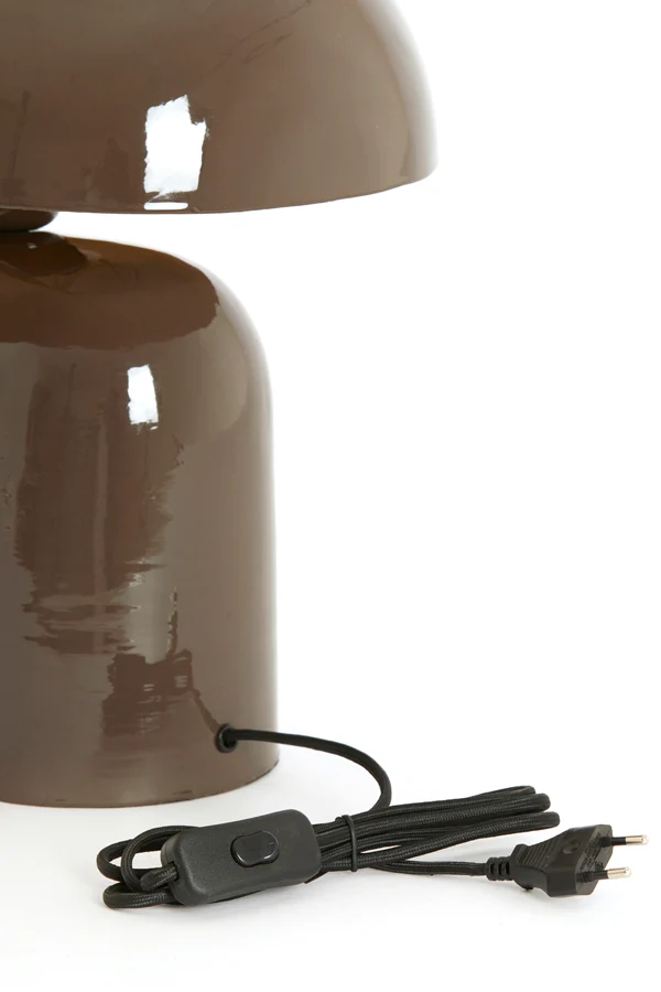 Table lamp 37x26x37 cm TODD shiny dark brown