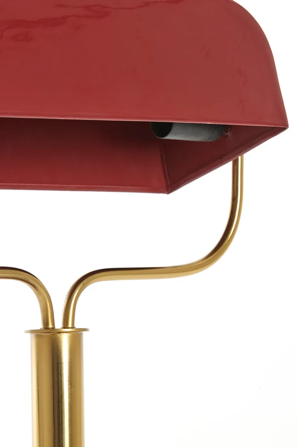 Table lamp 37x14x43 cm AYER shiny burgundy+gold