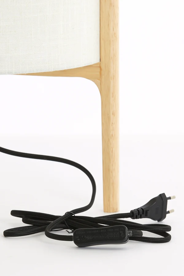 Table lamp 35x58 cm LITTO natural+linen white