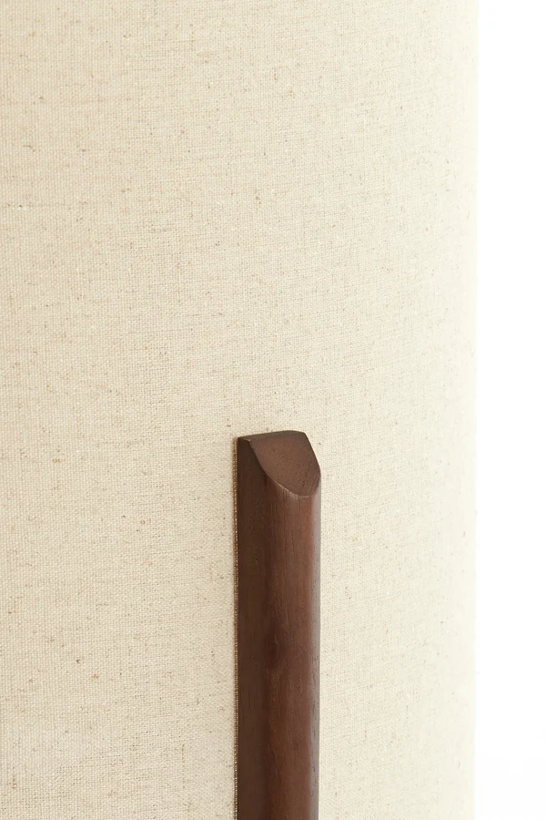 Table lamp 35x58 cm LITTO dark brown+linen natural