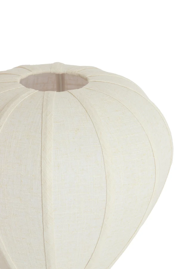 Table lamp 35x36 cm KYZO wood print natural+linen cream