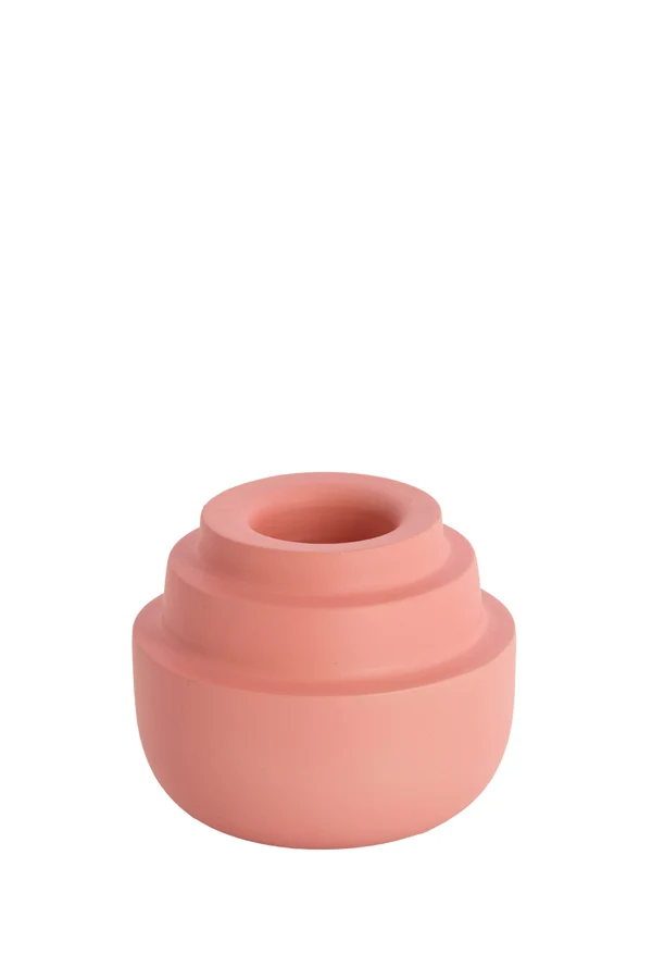 Tealight 12x10 cm SALUZZO matt light pink