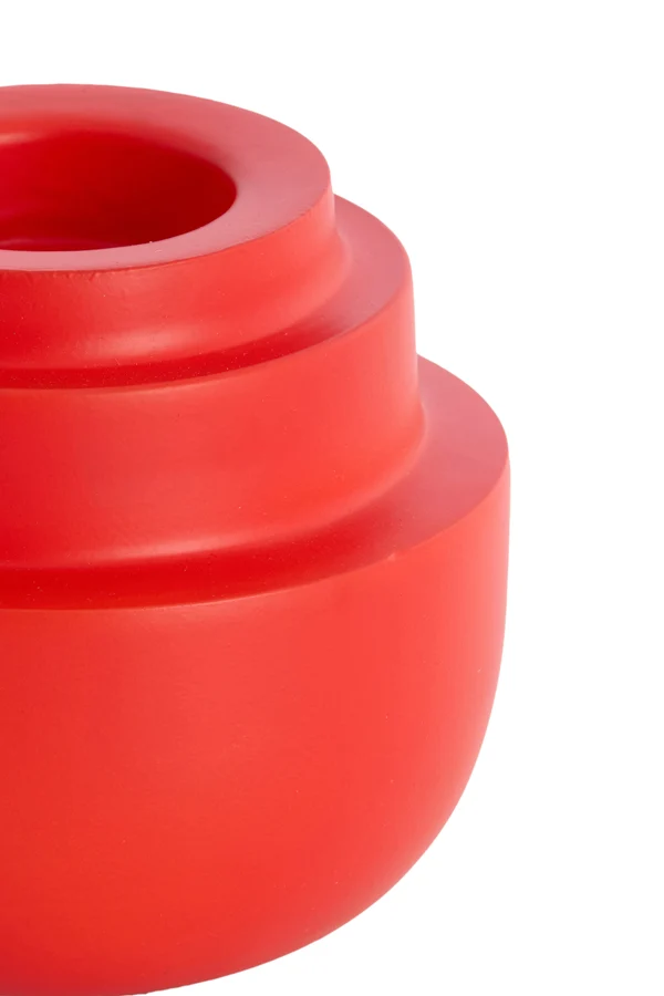 Tealight 12x10 cm SALUZZO matt dark coral