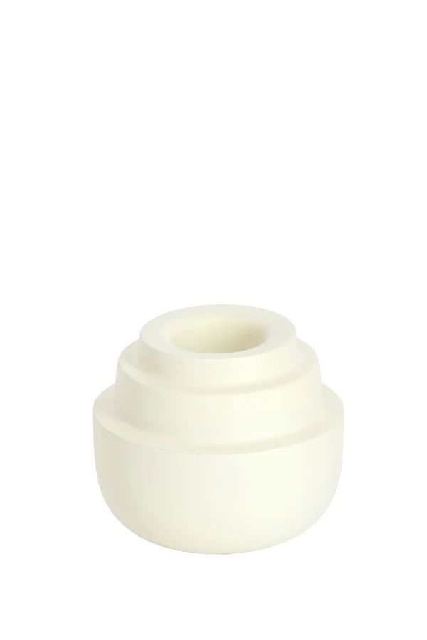 Tealight 12x10 cm SALUZZO matt cream