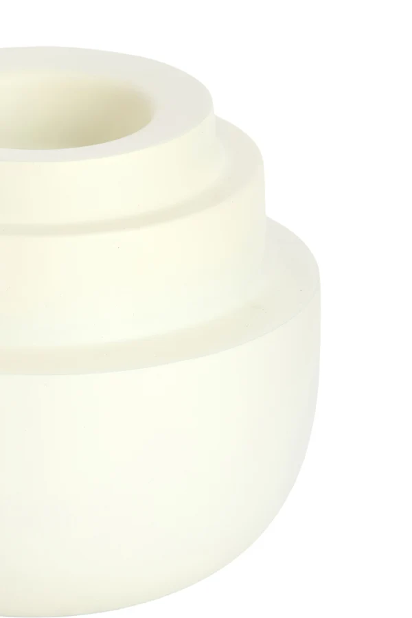 Tealight 12x10 cm SALUZZO matt cream