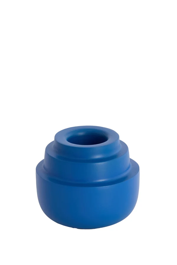 Tealight 12x10 cm SALUZZO matt blue