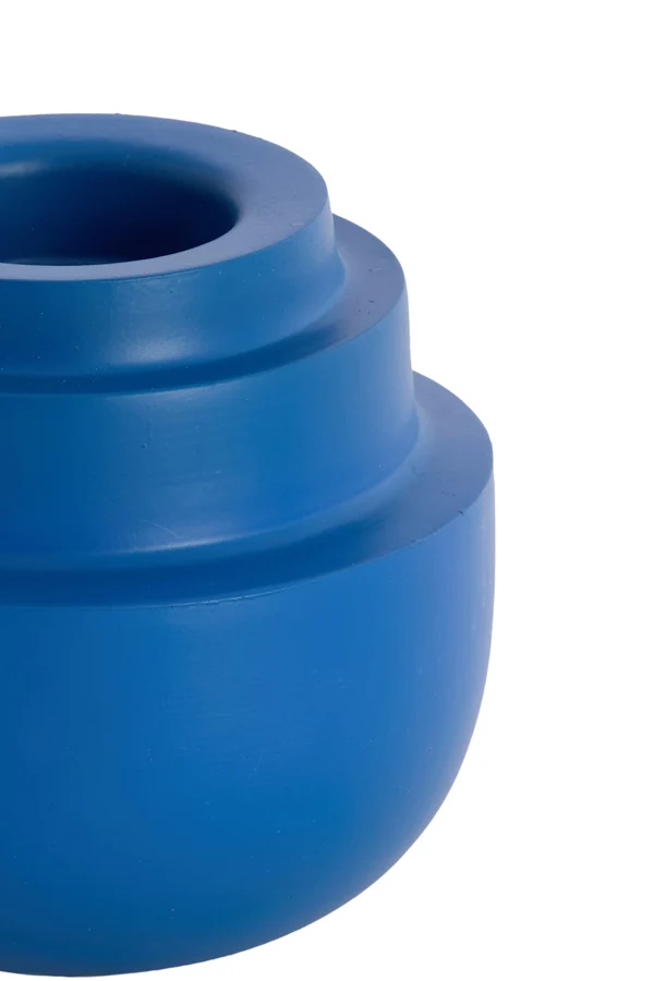 Tealight 12x10 cm SALUZZO matt blue
