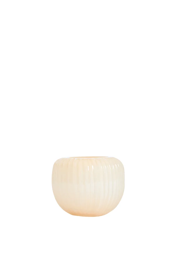 Tealight 11x9 cm OPALINE glass peach