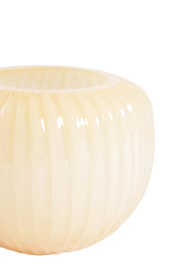 Tealight 11x9 cm OPALINE glass peach