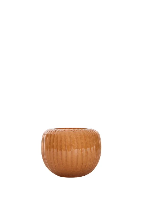 Tealight 11x9 cm OPALINE glass orange
