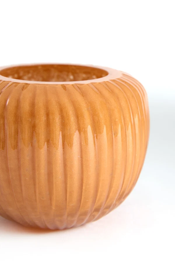 Tealight 11x9 cm OPALINE glass orange