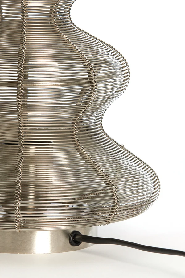 Table lamp 21x27 cm CHRISTMAS TREE shiny nickel