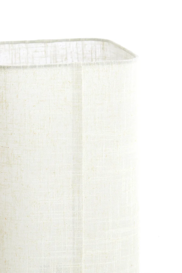 Table lamp 21,5x21,5x50,5 cm WYN wood prnt natur+linen cream