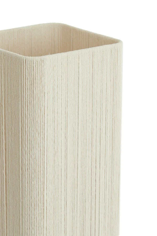 Table lamp 21,5x21,5x50,5 cm WYN matt black+rope cream
