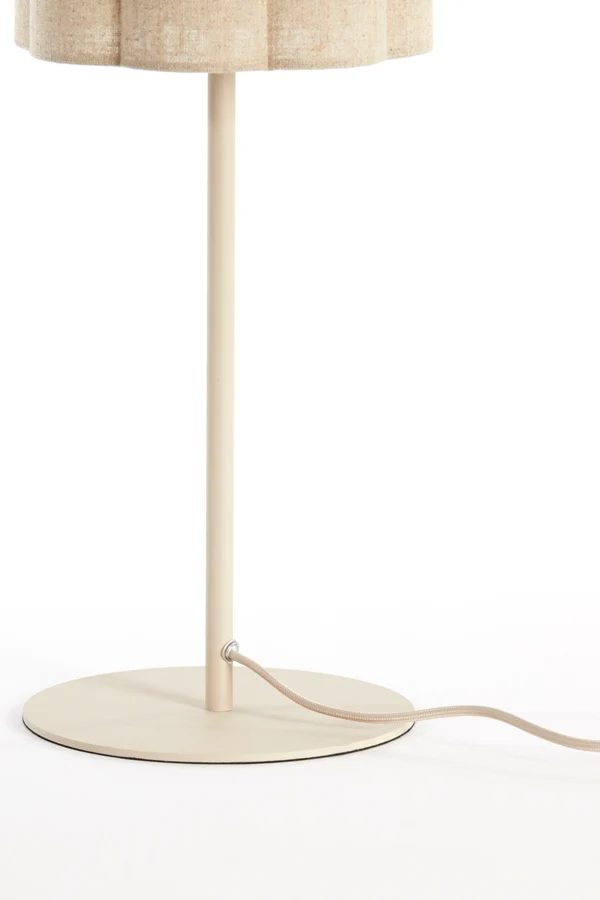 Table lamp 20x70 cm FRINGE natural+cream