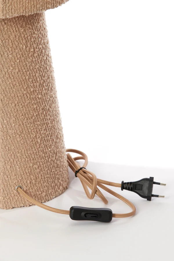 Table lamp 20x58 cm MIKKEL bouclé sand