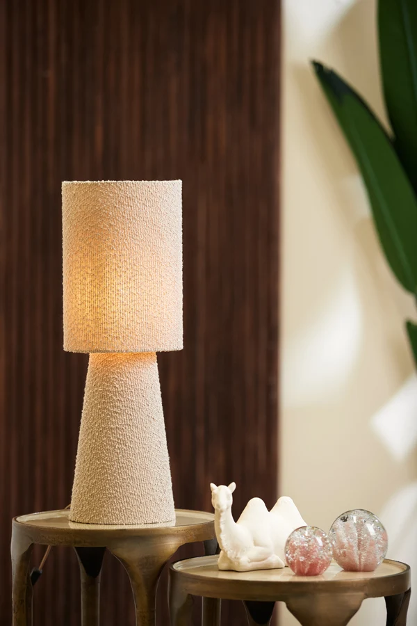 Table lamp 20x58 cm MIKKEL bouclé sand